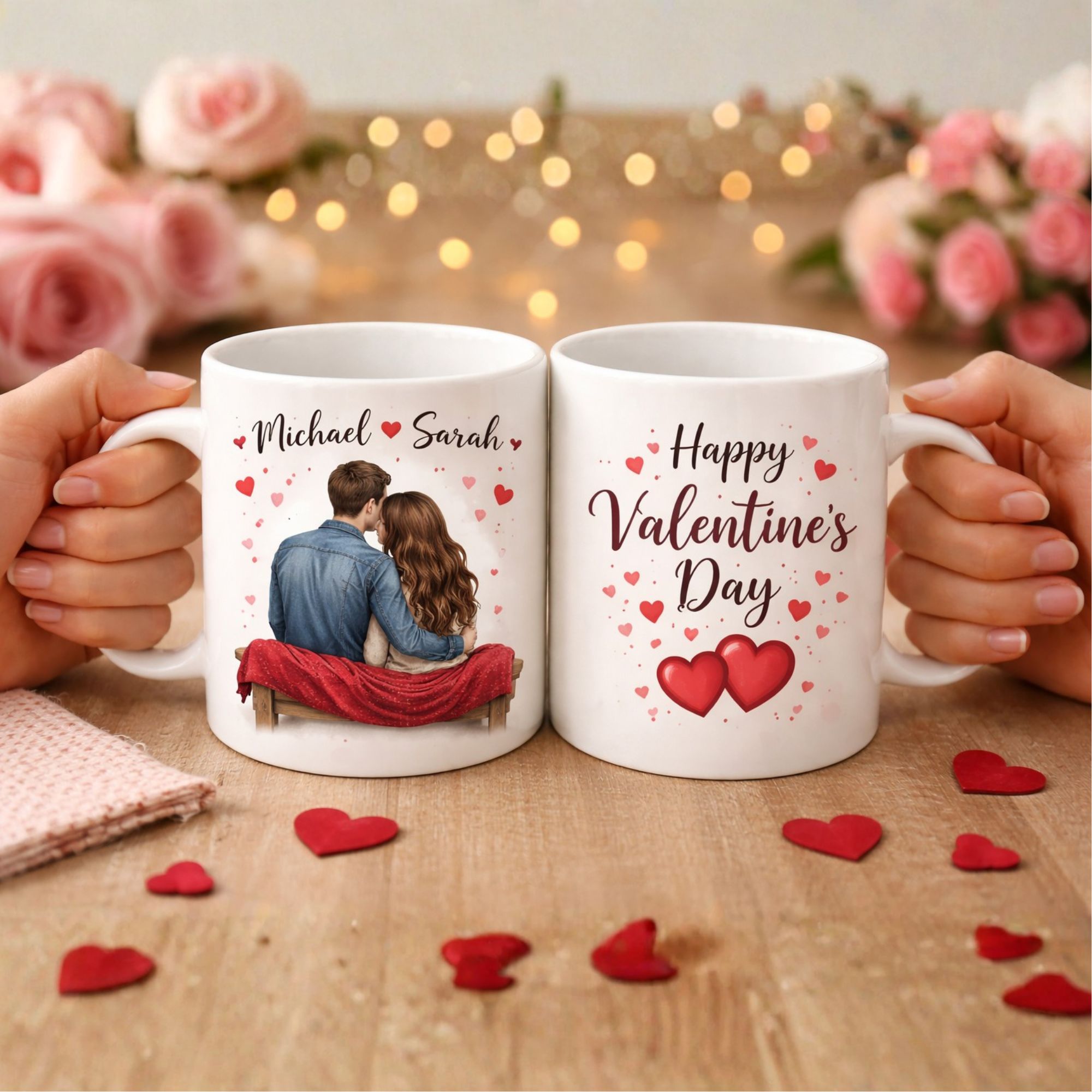 personalized couple mug for valentines day